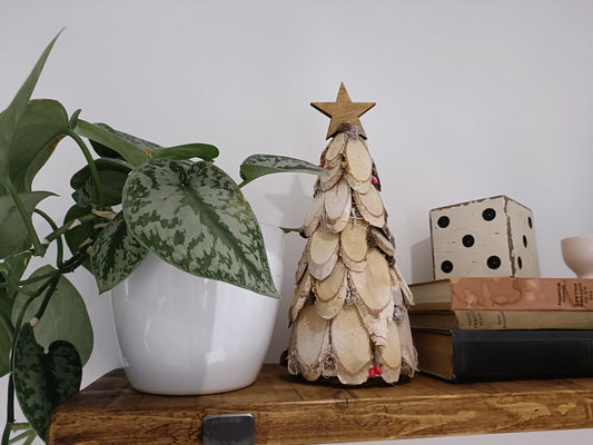 Handmade wooden Christmas tree