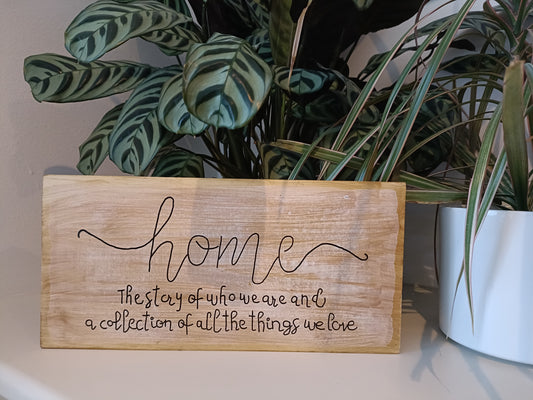 Home, the story of who we are and a collection of all the things we love